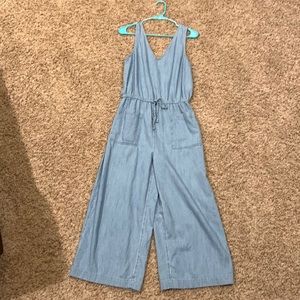 Reversible Faux Denim Jumpsuit